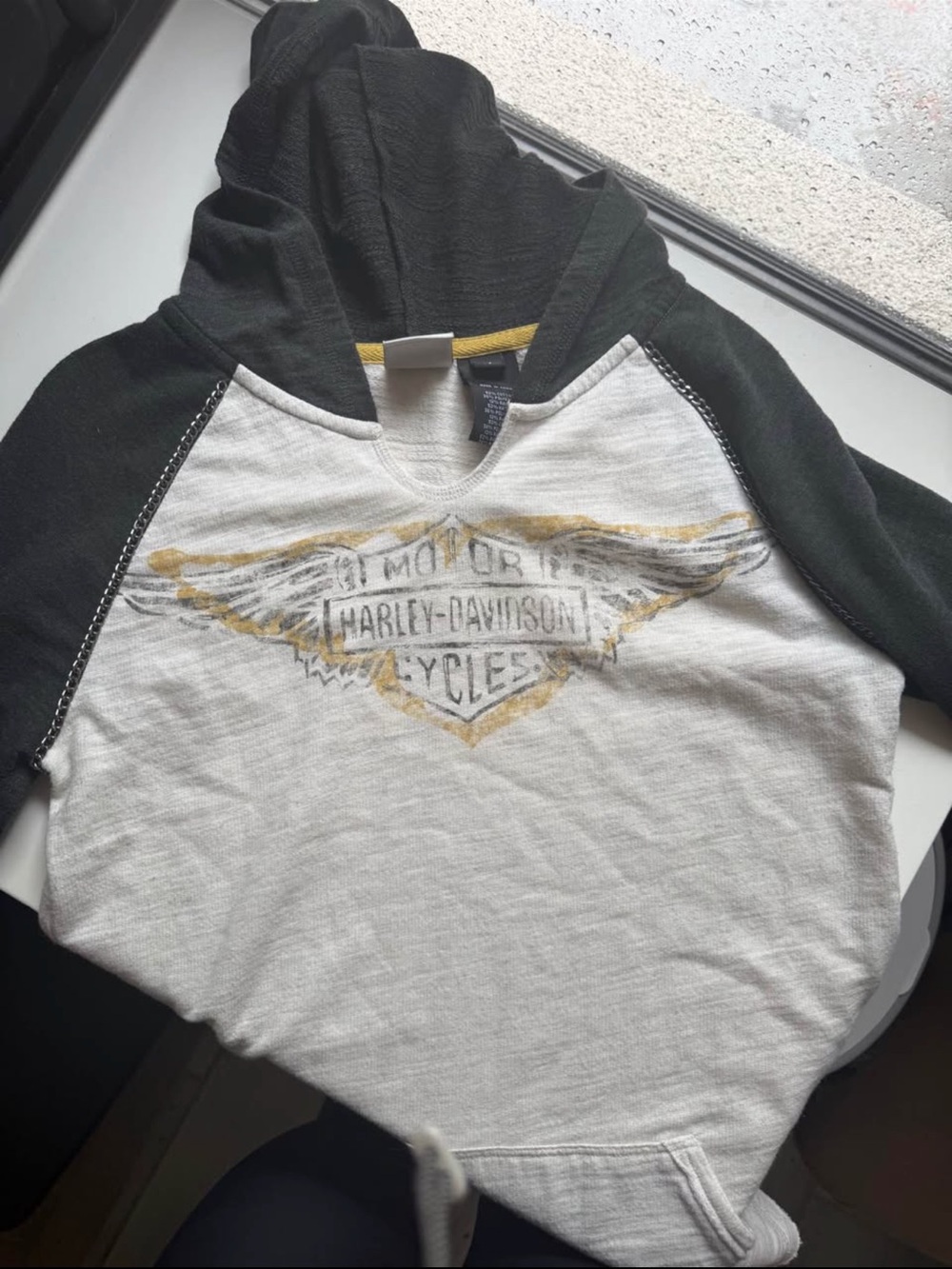 Harley-Davidson women’s White, Black & Gold Hooded Sweatshirt